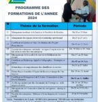 Programme des formations de l’année 2024